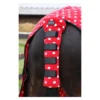 Supreme Products Dotty Fleece Tail Guard In Rosette Red -Equestrian Supplies Shop PR 32180 Supreme Products Dotty Fleeece Tail Guard 01