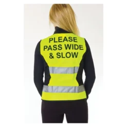 Hy Viz Please Pass Wide And Slow Waistcoat In Yellow/Black