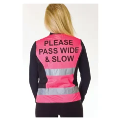 Hy Viz Please Pass Wide And Slow Waistcoat In Pink/Black