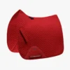 Premier Equine Plain Cotton Saddle Pad - Dressage Square Red -Equestrian Supplies Shop Plain Cotton Dressage Square Red 1