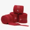 Premier Equine Horse Polo Fleece Bandages Red -Equestrian Supplies Shop Polo Fleece Bandages Red 1