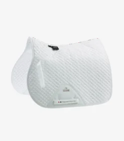 Premier Equine Pony Plain Cotton GP/Jump Square White