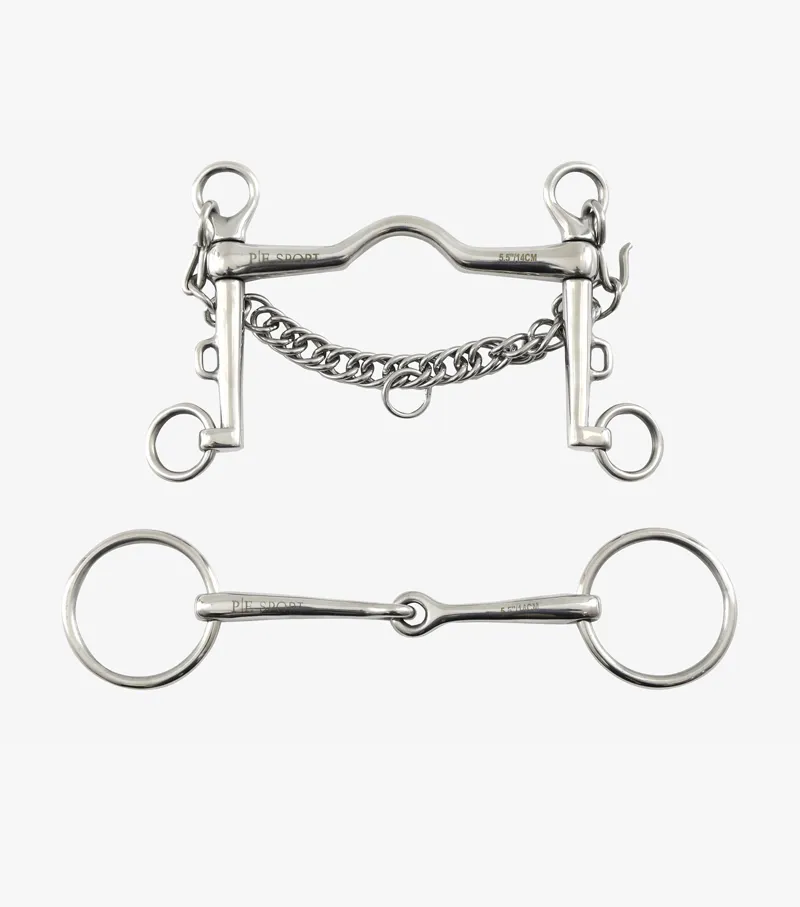 Premier Equine Port Mouth Weymouth Bit Set 3 Premier Equine Port Mouth Weymouth Bit Set