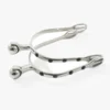 Premier Equine Roller Ball Spurs With Natural Stone Black 1 Premier Equine Roller Ball Spurs With Natural Stone Black -Equestrian Supplies Shop Roller Ball Stainless Steel Spurs with Natural Stone Black