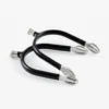 Premier Equine Rubber Covered Bobble Spurs Black/Silver -Equestrian Supplies Shop Rubber Covered Bobble Spurs