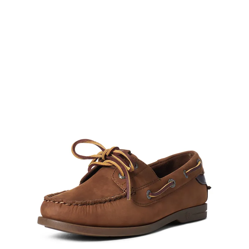 Ariat Antigua Women's Boat Shoe Walnut 3 Ariat Antigua Women's Boat Shoe Walnut