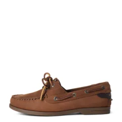 Ariat Antigua Women's Boat Shoe Walnut 9 Ariat Antigua Women's Boat Shoe Walnut -Equestrian Supplies Shop S21 WMS ENGL 10035868 INTL side
