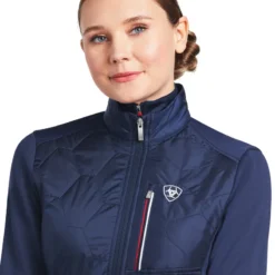 Ariat Women's Fusion Insulated Jacket Team Navy 11 Ariat Women's Fusion Insulated Jacket Team Navy -Equestrian Supplies Shop S22 WMS ENGL 10039219 detail02