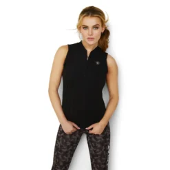 Ariat Women's Hailey 1/4 Zip Baselayer Black -Equestrian Supplies Shop S23 WMS ENGL 10043374 front