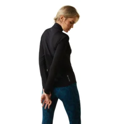 Ariat Women's Breathe 1/4 Zip Baselayer Black -Equestrian Supplies Shop S23 WMS ENGL 10043387 back