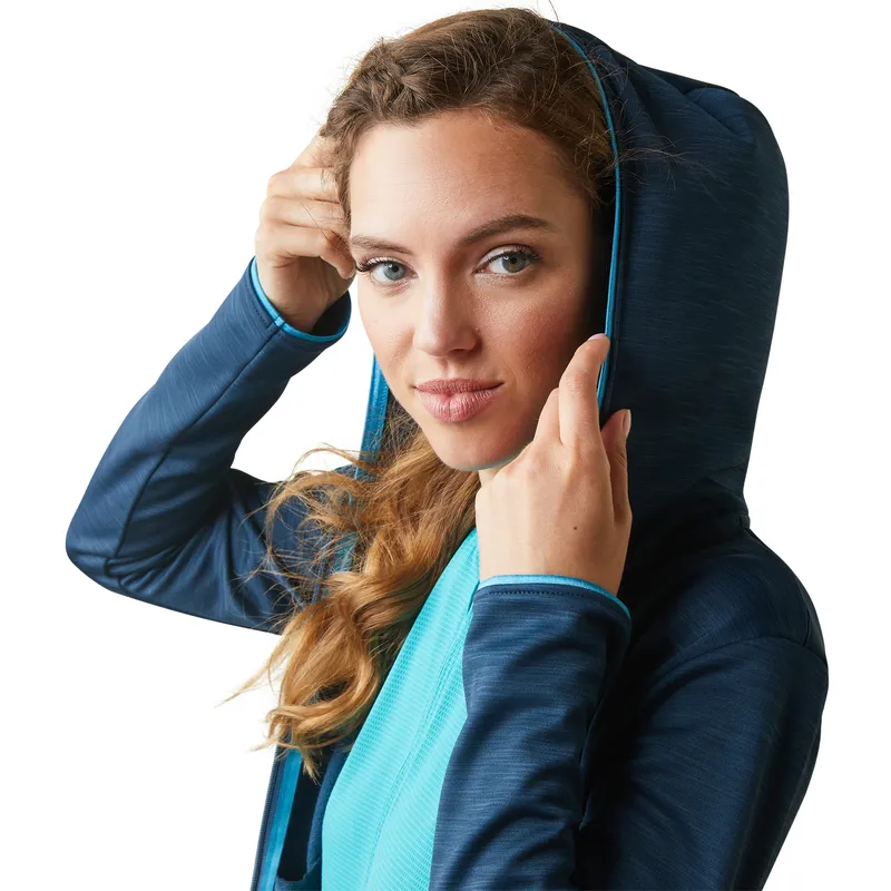 Ariat Women's Byron Full Zip Hoodie Deep Petroleum 5 Ariat Women's Byron Full Zip Hoodie Deep Petroleum - Image 3