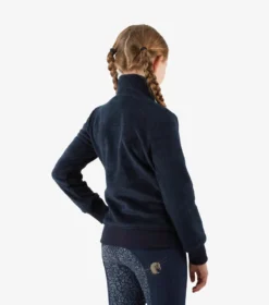 Premier Equine Sasso Girls Teddy Fleece Riding Jacket Navy -Equestrian Supplies Shop Sasso Kids Teddy Fleece Riding Jacket 3