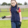 Premier Equine Sellia Girls Fleece Riding Gilet Navy -Equestrian Supplies Shop Sellia Kids Riding Gilet Navy 2