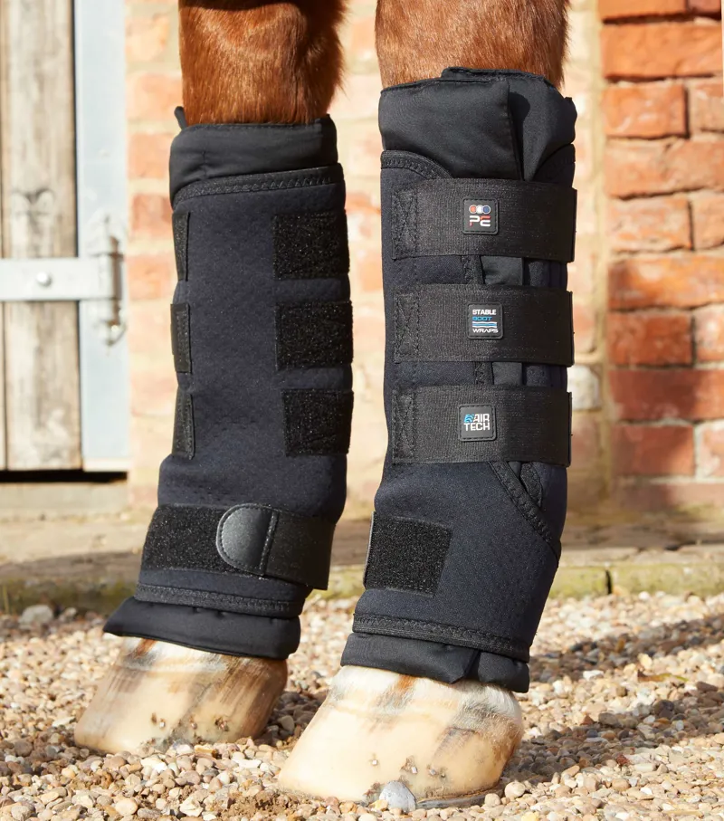 Premier Equine Stable Boot Wraps Black 3 Premier Equine Stable Boot Wraps Black