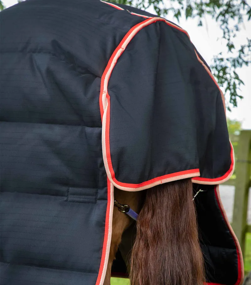 Premier Equine Stable Buster 450g Stable Rug With Neck Cover Black 8 Premier Equine Stable Buster 450g Stable Rug With Neck Cover Black - Image 6