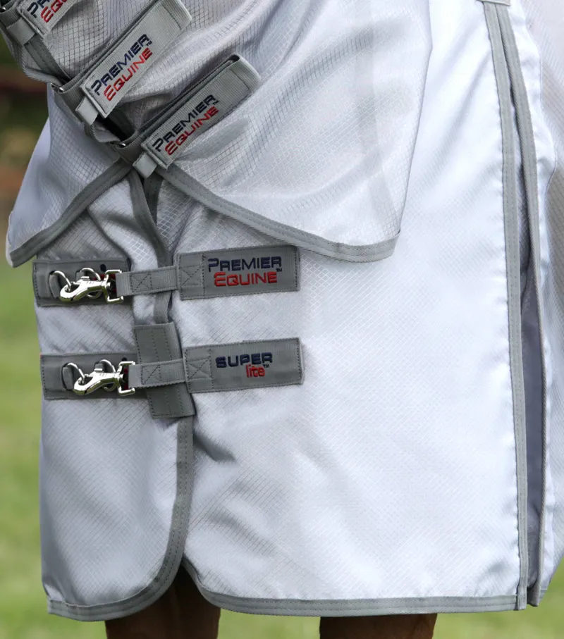 Premier Equine Super Lite Fly Rug With Surcingles Silver 5 Premier Equine Super Lite Fly Rug With Surcingles Silver - Image 3