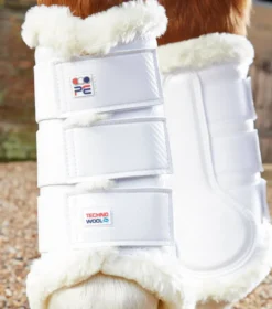 Premier Equine Techno Wool Brushing Boots White 10 Premier Equine Techno Wool Brushing Boots White -Equestrian Supplies Shop Techno Wool Brushing Boot White 3