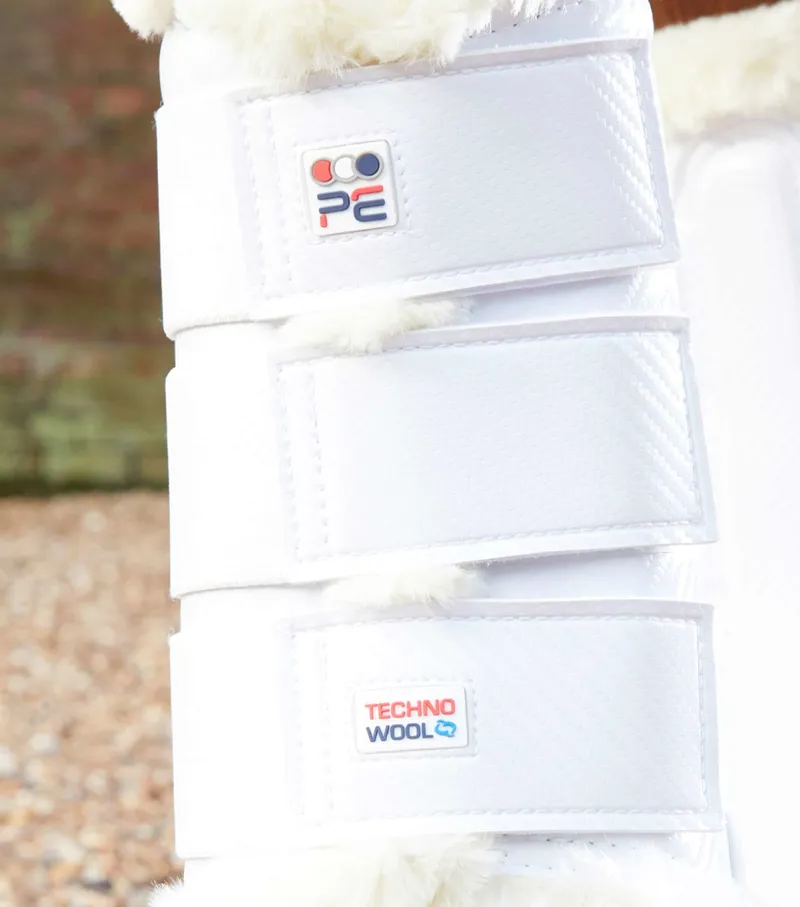 Premier Equine Techno Wool Brushing Boots White 7 Premier Equine Techno Wool Brushing Boots White - Image 5