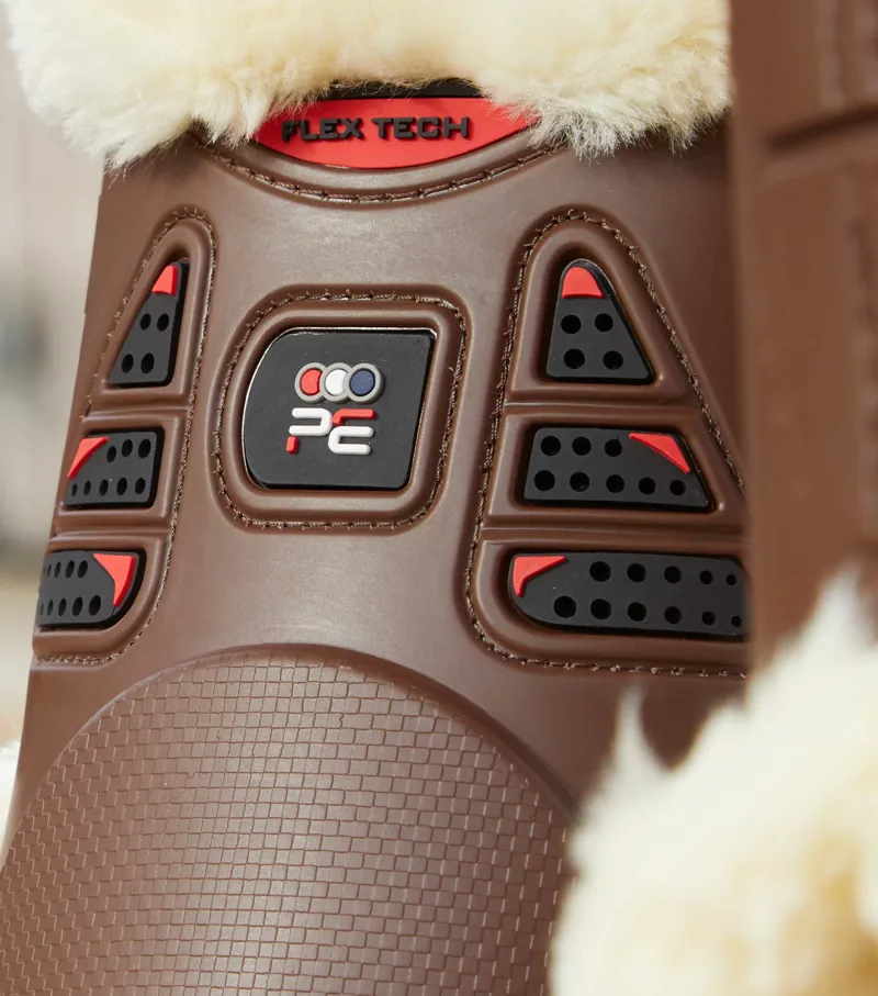 Premier Equine Techno Wool Fetlock Boots Brown 5 Premier Equine Techno Wool Fetlock Boots Brown - Image 3