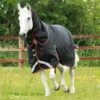 Premier Equine Titan 100g Turnout Rug With Snug-Fit Neck Cover Black -Equestrian Supplies Shop Titan 100 Turnout Rug Black 1