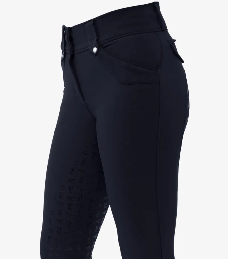 Premier Equine Torino Ladies Full Seat Gel Riding Breeches Navy 7 Premier Equine Torino Ladies Full Seat Gel Riding Breeches Navy - Image 5