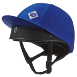 Charles Owen Taditional Non Vented Hat Silk - Royal Blue