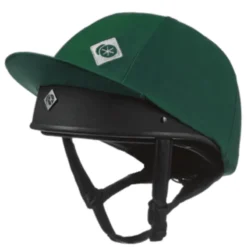 Charles Owen Taditional Non Vented Hat Silk - Hunter Green