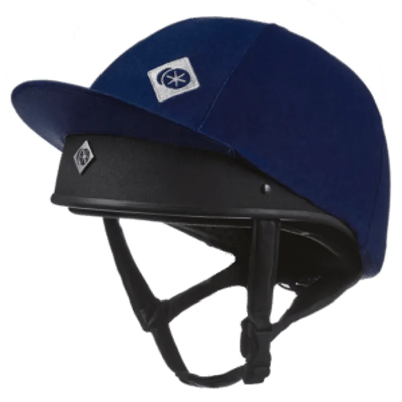 Charles Owen Taditional Non Vented Hat Silk - Navy 3 Charles Owen Taditional Non Vented Hat Silk - Navy