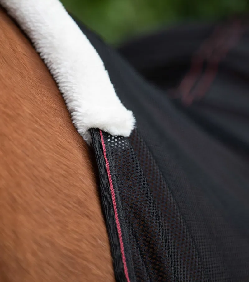 Premier Equine Ventoso Mesh Cooler Rug Black 4 Premier Equine Ventoso Mesh Cooler Rug Black - Image 2