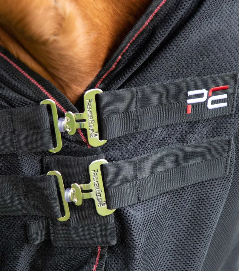 Premier Equine Ventoso Mesh Cooler Rug Black 5 Premier Equine Ventoso Mesh Cooler Rug Black - Image 3