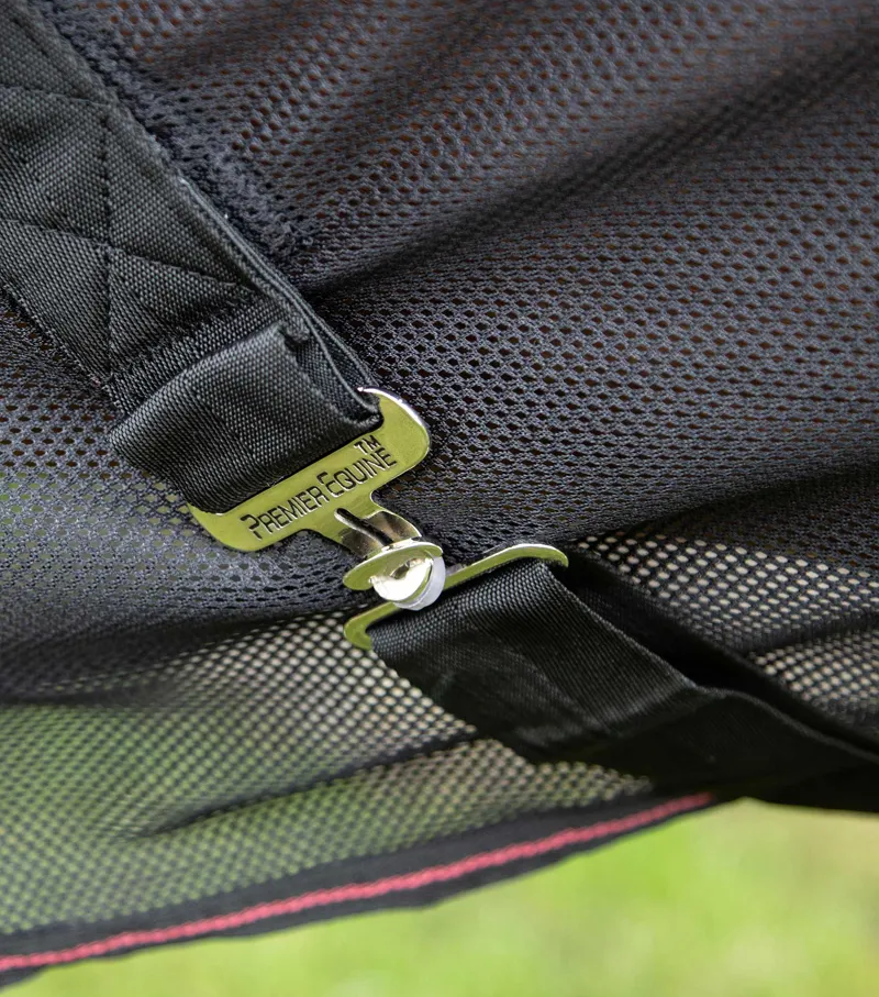 Premier Equine Ventoso Mesh Cooler Rug Black 6 Premier Equine Ventoso Mesh Cooler Rug Black - Image 4