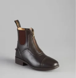 Premier Equine Virtus Junior Leather Paddock Boot Brown