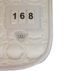 Woof Wear 3 Digit Dressage Number Holder White -Equestrian Supplies Shop WS001920 20Saddle20Cloth20Number20Holder20on20Saddle20Cloth