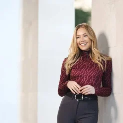 LeMieux Fleur Baselayer Merlot 15 LeMieux Fleur Baselayer Merlot -Equestrian Supplies Shop X30E6v7g