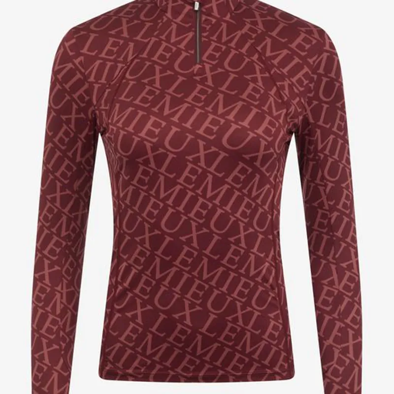 LeMieux Fleur Baselayer Merlot 3 LeMieux Fleur Baselayer Merlot