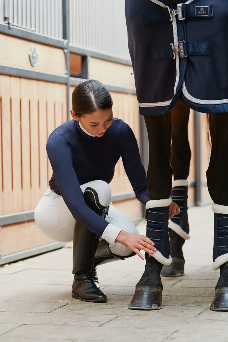 Eskadron Platinum Pure Mesh Evo-Wool Tendon Boots Navy 6 Eskadron Platinum Pure Mesh Evo-Wool Tendon Boots Navy - Image 4