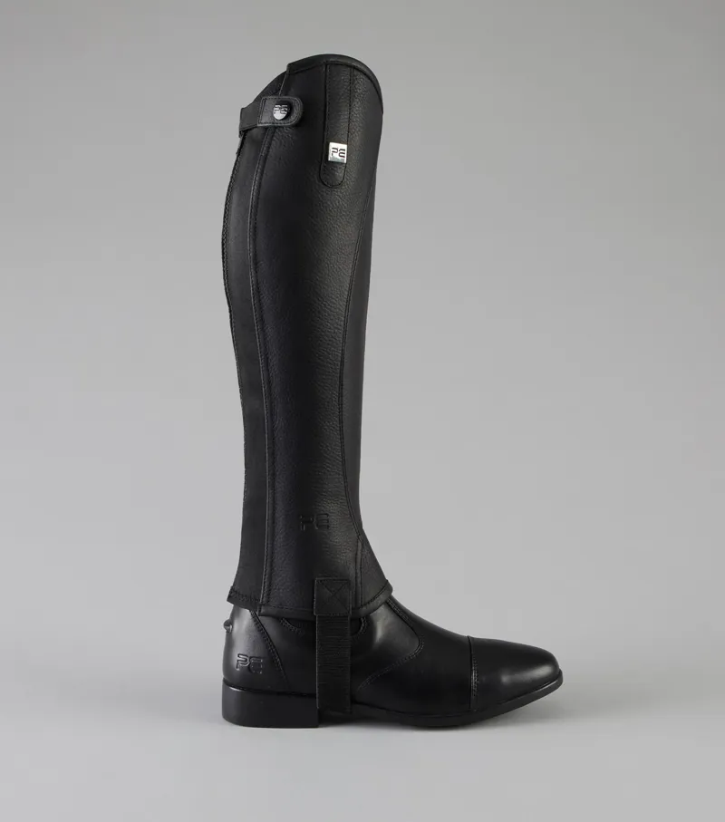 Premier Equine Actio Leather Half Chaps Black 7 Premier Equine Actio Leather Half Chaps Black - Image 5