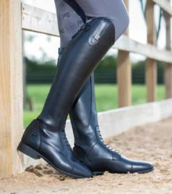 Premier Equine Anima Ladies Synthetic Field Tall Riding Boot Black -Equestrian Supplies Shop anima ladies synthetic field tall riding boot black
