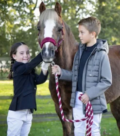 Premier Equine Arion Junior Unisex Riding Jacket With Hood Anthracite -Equestrian Supplies Shop arion junior mid layer anthracite 2