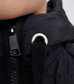 Premier Equine Arion Junior Unisex Riding Jacket With Hood Black -Equestrian Supplies Shop arion junior mid layer black 4