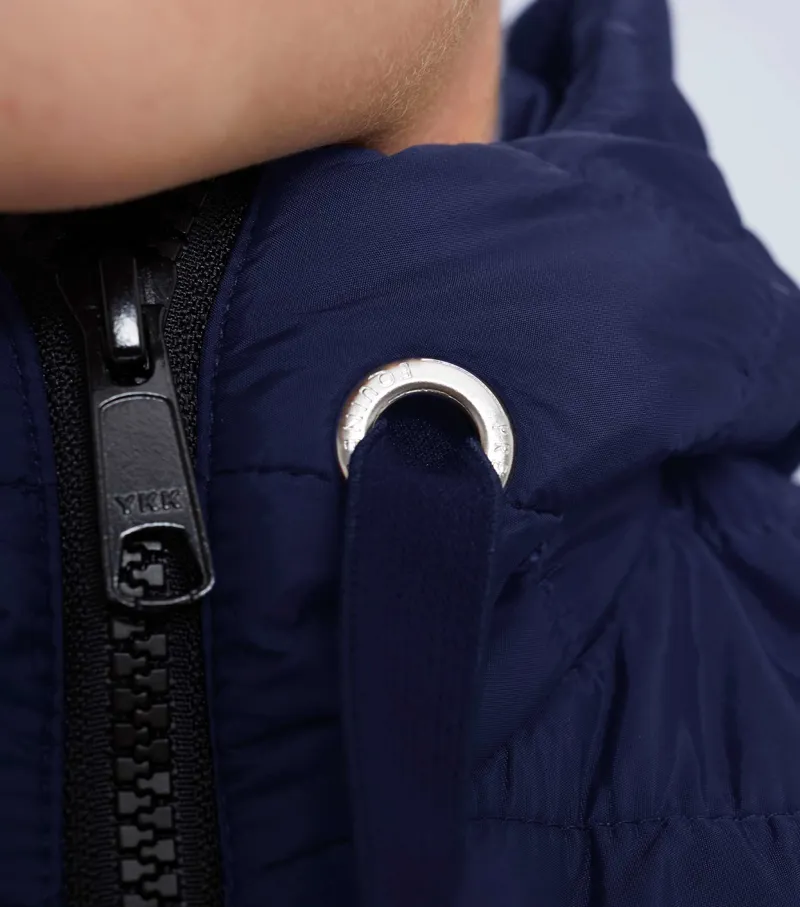 Premier Equine Arion Junior Unisex Riding Jacket With Hood Navy 6 Premier Equine Arion Junior Unisex Riding Jacket With Hood Navy - Image 4