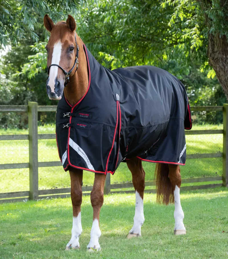 Premier Equine Buster Hardy 400g Half Neck Turnout Rug Black 3 Premier Equine Buster Hardy 400g Half Neck Turnout Rug Black