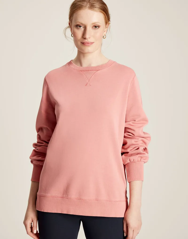 Joules Women's Amina Crew Neck Sweatshirt - Soft Pink 3 Joules Women's Amina Crew Neck Sweatshirt - Soft Pink