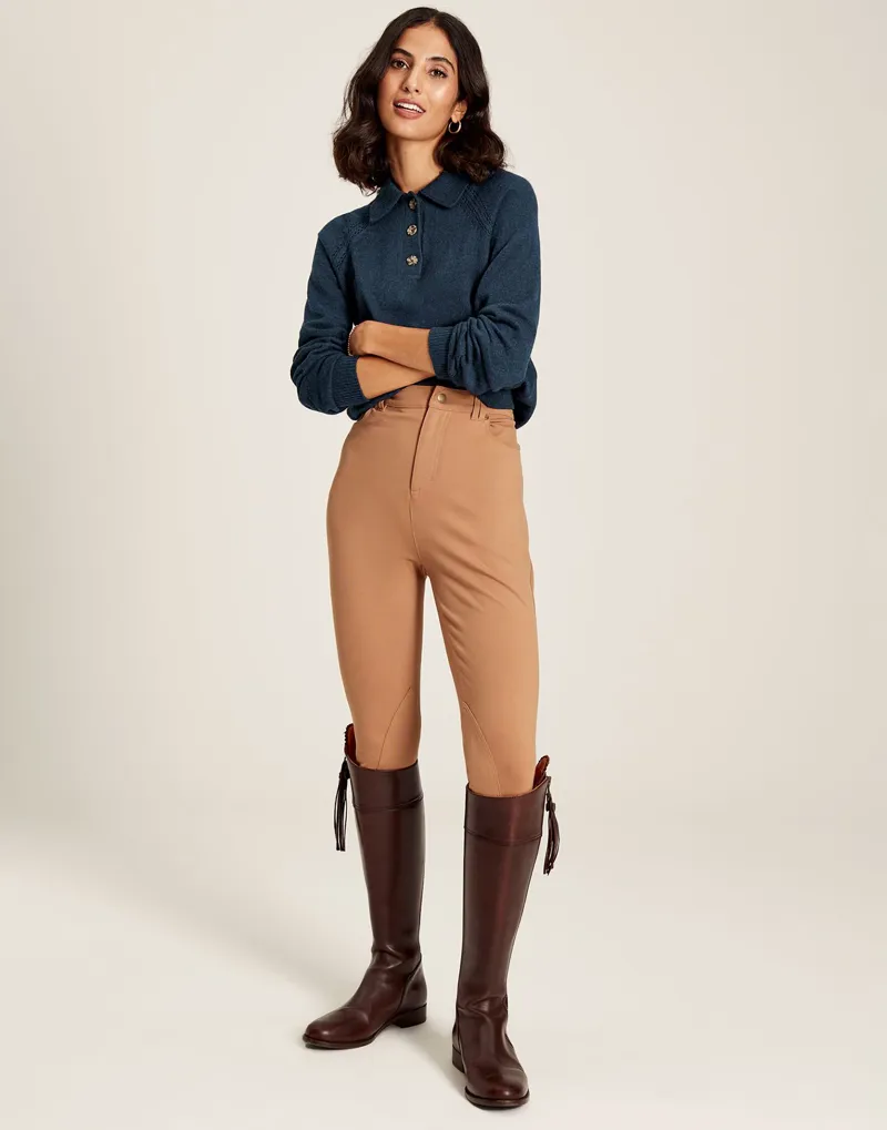 Joules Women's Mia Collared Pointelle Jumper - French Navy 7 Joules Women's Mia Collared Pointelle Jumper - French Navy - Image 5