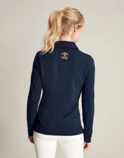 Joules Women's Ashley Long Sleeved Polo - French Navy -Equestrian Supplies Shop cdn.joules 186