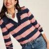 Joules Women's Maddie Striped V-Neck Jumper - Navy Stripe 1 Joules Women's Maddie Striped V-Neck Jumper - Navy Stripe -Equestrian Supplies Shop cdn.joules 214