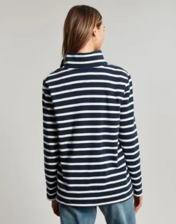 Joules Pip Stripe Zip Front Top - Navy Creme Stripe 11 Joules Pip Stripe Zip Front Top - Navy Creme Stripe -Equestrian Supplies Shop cdn.joules 40