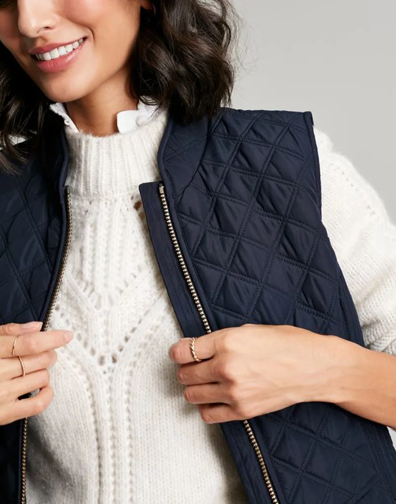 Joules Minx Quilted Gilet - Marine Navy 4 Joules Minx Quilted Gilet - Marine Navy - Image 2