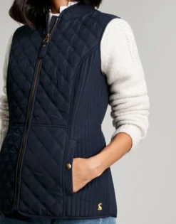 Joules Minx Quilted Gilet - Marine Navy