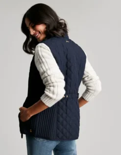 Joules Minx Quilted Gilet - Marine Navy 10 Joules Minx Quilted Gilet - Marine Navy -Equestrian Supplies Shop cdn.joules 52